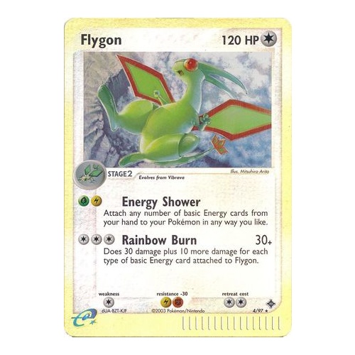 Flygon 4/97 EX Dragon Reverse Holo Rare Pokemon Card NEAR MINT TCG