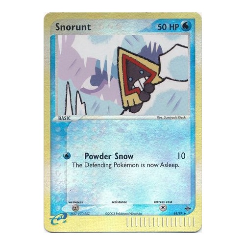Snorunt 44/97 EX Dragon Reverse Holo Uncommon Pokemon Card NEAR MINT TCG