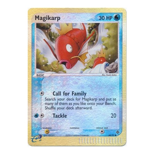 Magikarp 60/97 EX Dragon Reverse Holo Common Pokemon Card NEAR MINT TCG