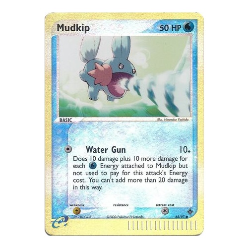 Mudkip 65/97 EX Dragon Reverse Holo Common Pokemon Card NEAR MINT TCG