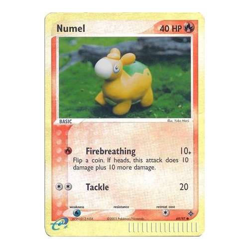 Numel 69/97 EX Dragon Reverse Holo Common Pokemon Card NEAR MINT TCG