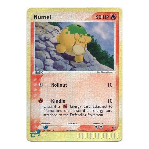 Numel 70/97 EX Dragon Reverse Holo Common Pokemon Card NEAR MINT TCG