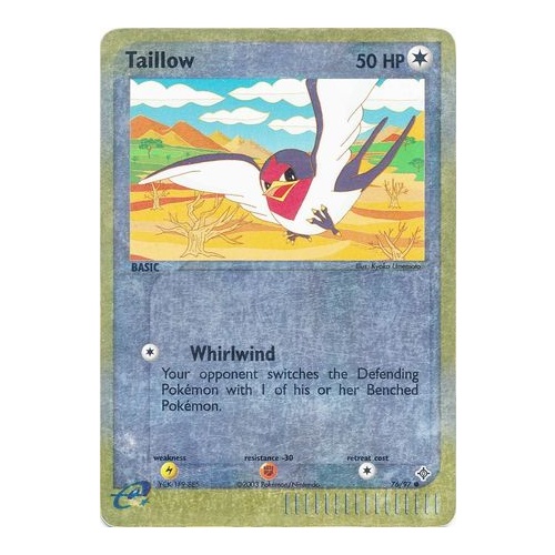 Taillow 76/97 EX Dragon Reverse Holo Common Pokemon Card NEAR MINT TCG