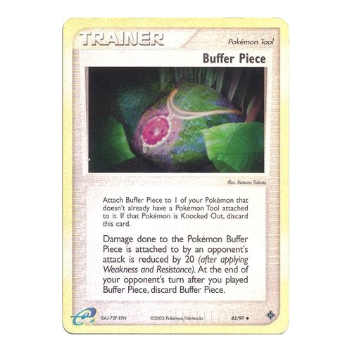 Buffer Piece 83/97 EX Dragon Reverse Holo Uncommon Trainer Pokemon Card NEAR MINT TCG