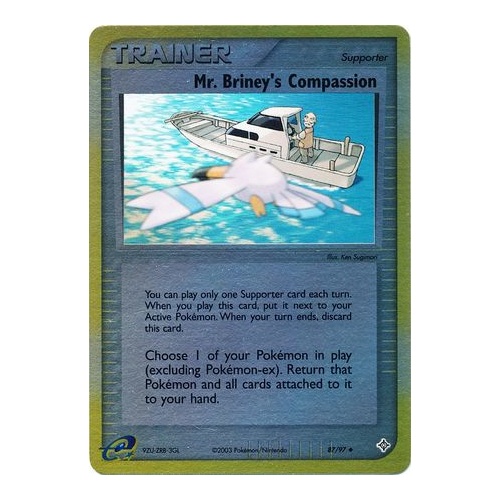 Mr. Briney's Compassion 87/97 EX Dragon Reverse Holo Uncommon Trainer Pokemon Card NEAR MINT TCG