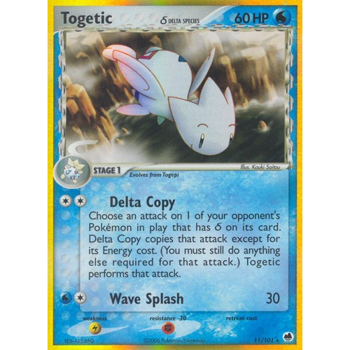 Togetic (Delta Species) 11/101 EX Dragon Frontiers Holo Rare Pokemon Card NEAR MINT TCG