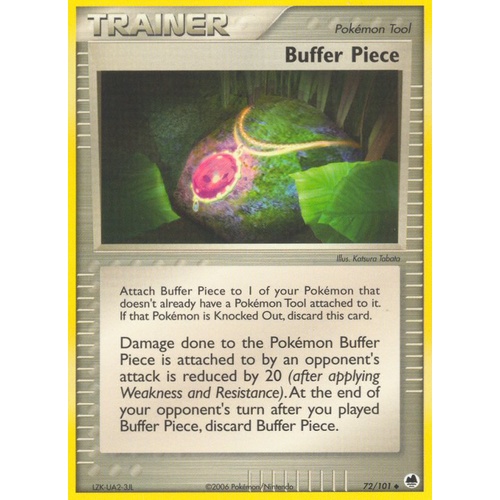Buffer Piece 72/101 EX Dragon Frontiers Uncommon Trainer Pokemon Card NEAR MINT TCG