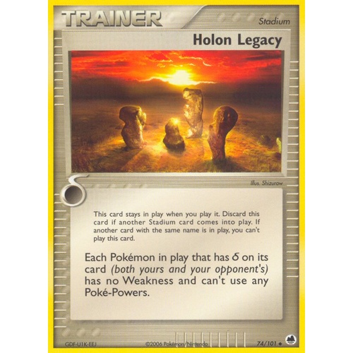 Holon Legacy 74/101 EX Dragon Frontiers Uncommon Trainer Pokemon Card NEAR MINT TCG