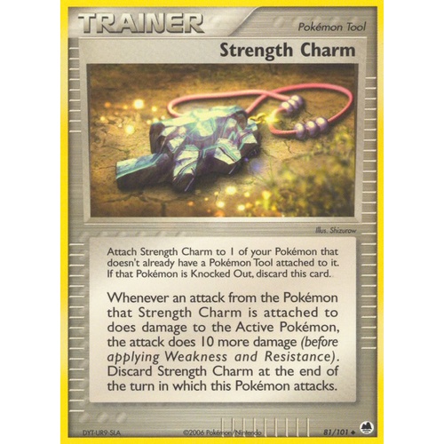 Strength Charm 81/101 EX Dragon Frontiers Uncommon Trainer Pokemon Card NEAR MINT TCG