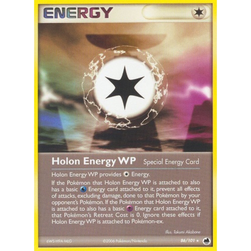 Holon Energy WP 86/101 EX Dragon Frontiers Rare Pokemon Card NEAR MINT TCG