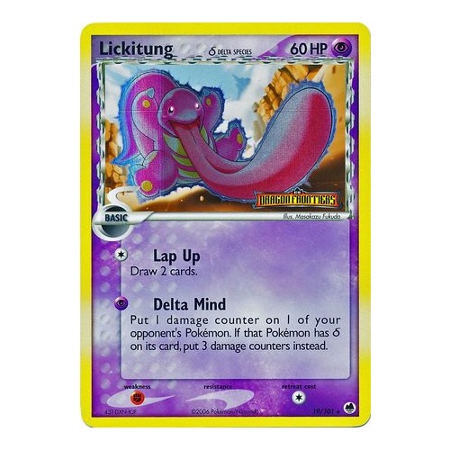 Lickitung (Delta Species) 19/101 EX Dragon Frontiers Reverse Holo Rare Pokemon Card NEAR MINT TCG