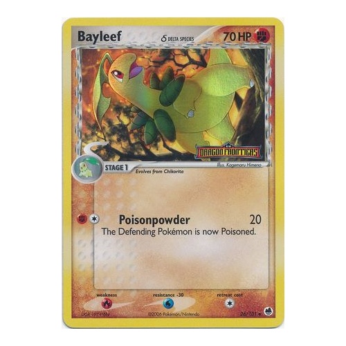 Bayleef (Delta Species) 26/101 EX Dragon Frontiers Reverse Holo Uncommon Pokemon Card NEAR MINT TCG