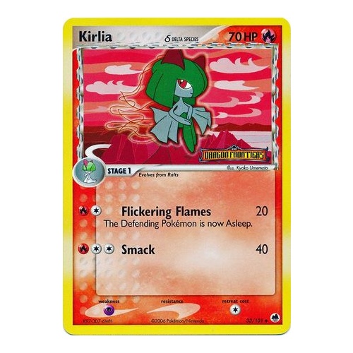 Kirlia (Delta Species) 33/101 EX Dragon Frontiers Reverse Holo Uncommon Pokemon Card NEAR MINT TCG