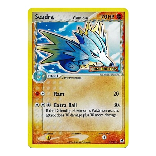 Seadra (Delta Species) 37/101 EX Dragon Frontiers Reverse Holo Uncommon Pokemon Card NEAR MINT TCG