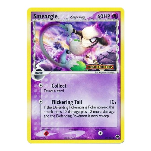 Smeargle (Delta Species) 39/101 EX Dragon Frontiers Reverse Holo Uncommon Pokemon Card NEAR MINT TCG