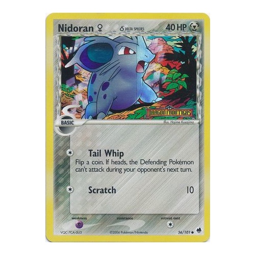 Nidoran (Delta Species) 56/101 EX Dragon Frontiers Reverse Holo Common Pokemon Card NEAR MINT TCG