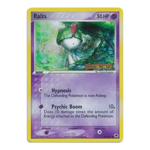Ralts 60/101 EX Dragon Frontiers Reverse Holo Common Pokemon Card NEAR MINT TCG