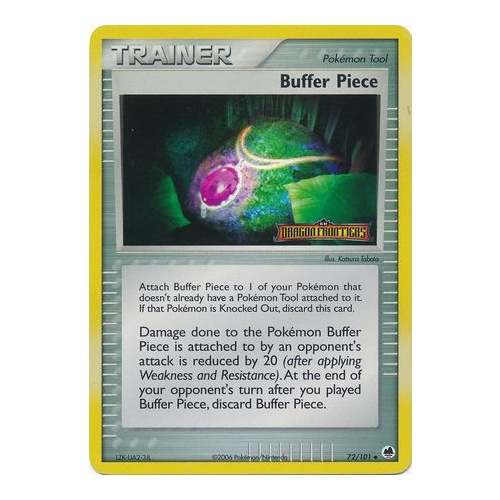 Buffer Piece 72/101 EX Dragon Frontiers Reverse Holo Uncommon Trainer Pokemon Card NEAR MINT TCG