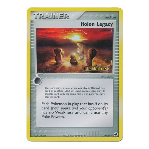 Holon Legacy 74/101 EX Dragon Frontiers Reverse Holo Uncommon Trainer Pokemon Card NEAR MINT TCG