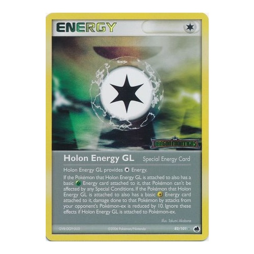 Holon Energy GL 85/101 EX Dragon Frontiers Reverse Holo Rare Pokemon Card NEAR MINT TCG