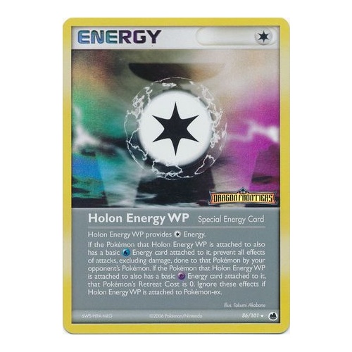 Holon Energy WP 86/101 EX Dragon Frontiers Reverse Holo Rare Pokemon Card NEAR MINT TCG