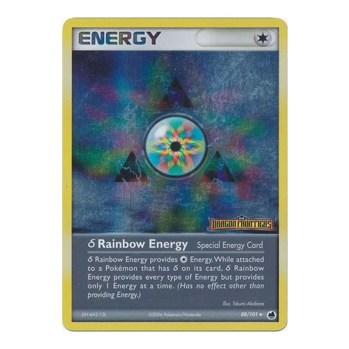 Delta Rainbow Energy 88/101 EX Dragon Frontiers Reverse Holo Uncommon Pokemon Card NEAR MINT TCG