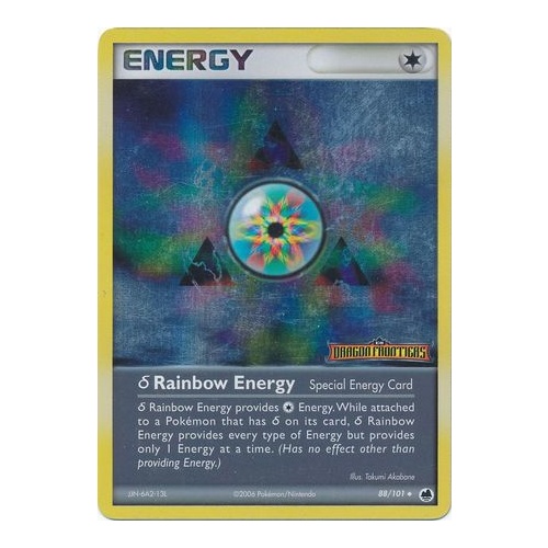 Delta Rainbow Energy 88/101 EX Dragon Frontiers Reverse Holo Uncommon Pokemon Card NEAR MINT TCG