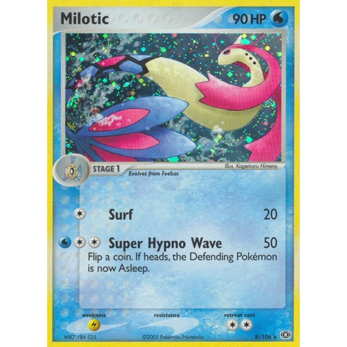 Milotic 8/106 EX Emerald Holo Rare Pokemon Card NEAR MINT TCG