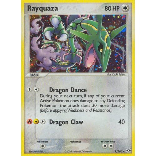 Rayquaza 9/106 EX Emerald Holo Rare Pokemon Card NEAR MINT TCG