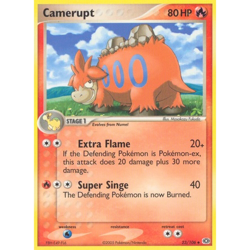 Camerupt 23/106 EX Emerald Uncommon Pokemon Card NEAR MINT TCG