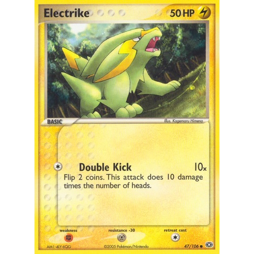 Electrike 47/106 EX Emerald Common Pokemon Card NEAR MINT TCG