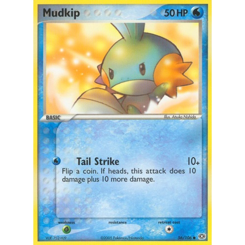 Mudkip 56/106 EX Emerald Common Pokemon Card NEAR MINT TCG
