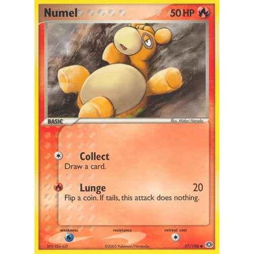 Numel 57/106 EX Emerald Common Pokemon Card NEAR MINT TCG