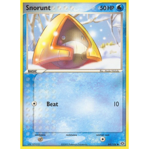 Snorunt 64/106 EX Emerald Common Pokemon Card NEAR MINT TCG