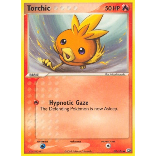 Torchic 69/106 EX Emerald Common Pokemon Card NEAR MINT TCG