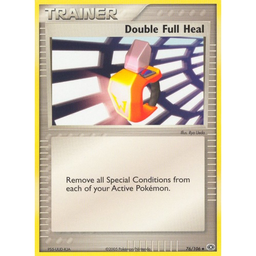 Double Full Heal 76/106 EX Emerald Uncommon Trainer Pokemon Card NEAR MINT TCG