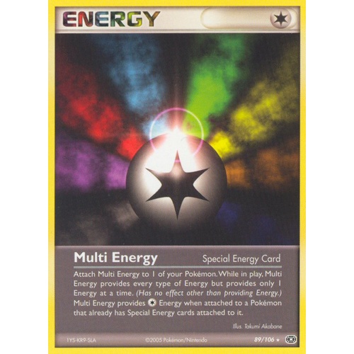 Multi Energy 89/106 EX Emerald Rare Pokemon Card NEAR MINT TCG
