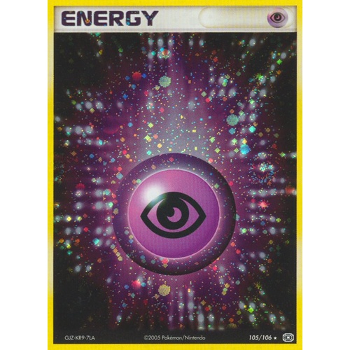 Psychic Energy 105/106 EX Emerald Holo Rare Pokemon Card NEAR MINT TCG