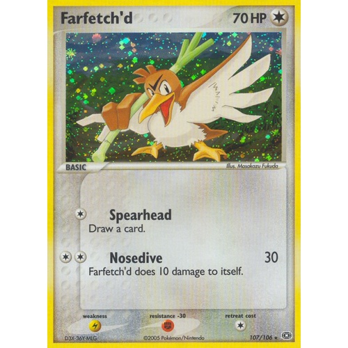 Farfetch'd 107/106 EX Emerald Holo Secret Rare Pokemon Card NEAR MINT TCG