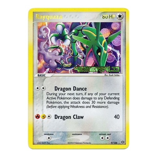 Rayquaza 9/106 EX Emerald Reverse Holo Rare Pokemon Card NEAR MINT TCG