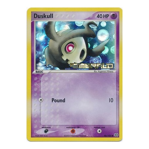Duskull 46/106 EX Emerald Reverse Holo Common Pokemon Card NEAR MINT TCG
