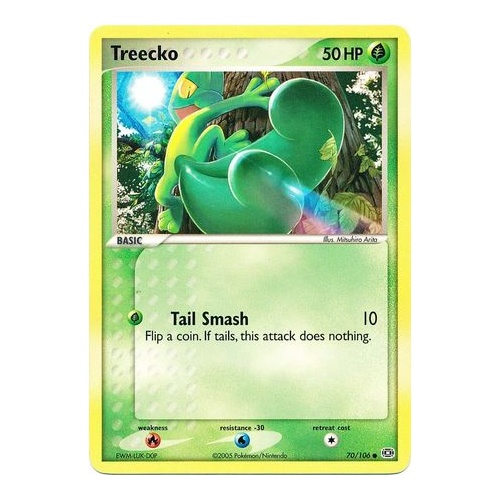 Treecko 70/106 EX Emerald Reverse Holo Common Pokemon Card NEAR MINT TCG
