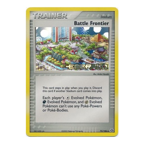 Battle Frontier 75/106 EX Emerald Reverse Holo Uncommon Trainer Pokemon Card NEAR MINT TCG