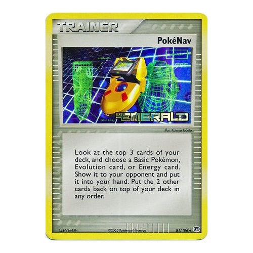 Pokenav 81/106 EX Emerald Reverse Holo Uncommon Trainer Pokemon Card NEAR MINT TCG
