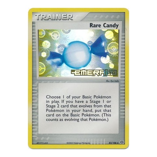 Rare Candy 83/106 EX Emerald Reverse Holo Uncommon Trainer Pokemon Card NEAR MINT TCG