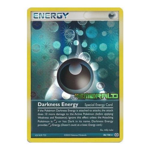 Darkness Energy 86/106 EX Emerald Reverse Holo Rare Pokemon Card NEAR MINT TCG