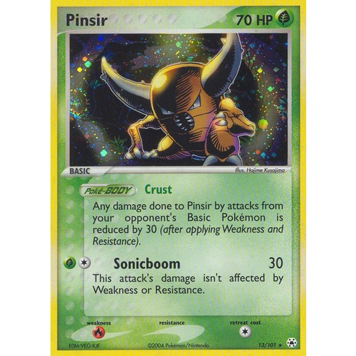Pinsir 13/101 EX Hidden Legends Holo Rare Pokemon Card NEAR MINT TCG