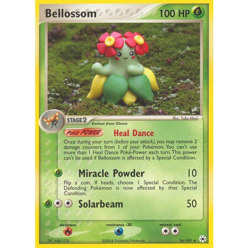 Bellossom 16/101 EX Hidden Legends Rare Pokemon Card NEAR MINT TCG