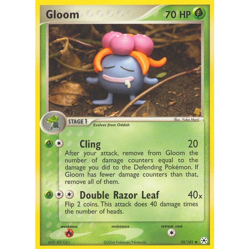 Gloom 35/101 EX Hidden Legends Uncommon Pokemon Card NEAR MINT TCG