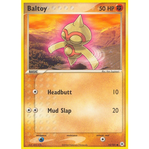 Baltoy 53/101 EX Hidden Legends Common Pokemon Card NEAR MINT TCG